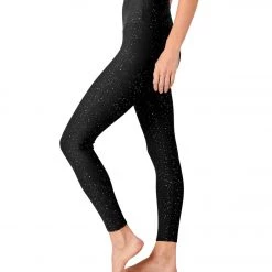 Women Beyond Yoga Alloy Sparkle High Waisted 7/8 Leggings Black Gunmetal Sparkle 11 Women Beyond Yoga Alloy Sparkle High Waisted 7/8 Leggings Black Gunmetal Sparkle
