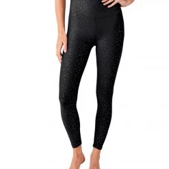 Women Beyond Yoga Alloy Sparkle High Waisted 7/8 Leggings Black Gunmetal Sparkle 13 Women Beyond Yoga Alloy Sparkle High Waisted 7/8 Leggings Black Gunmetal Sparkle
