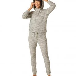 Beyond Yoga Waffle Knit Hoodie Cream Heather CLOTHING