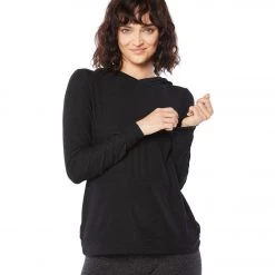 Beyond Yoga Featherweight Spacedye Day And Night Hoodie Darkest Night