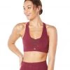 Beyond Yoga Spacedye Totally Woven Sports Bra Deep Merlot