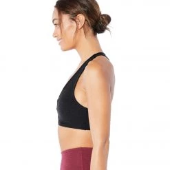 Beyond Yoga Spacedye Totally Woven Sports Bra Deep Merlot