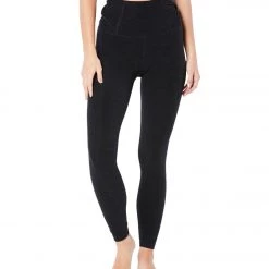 Beyond Yoga Spacedye Twist Through High Waisted 7/8 Leggings Darkest Night