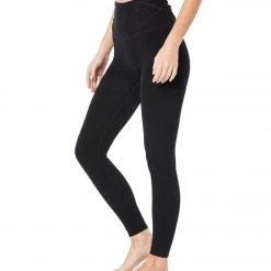 Beyond Yoga Spacedye Twist Through High Waisted 7/8 Leggings Darkest Night