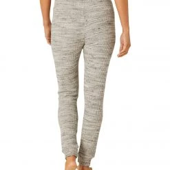 Beyond Yoga Waffle Living Easy Knit Sweatpants Cream Heather