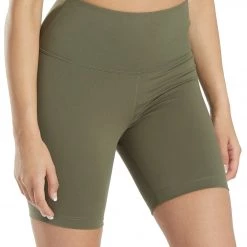 Everyday Yoga High Waisted Biker Shorts 7" Dark Olive CLOTHING