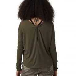 PrAna Rogue Long Sleeve Yoga Top Cargo Green