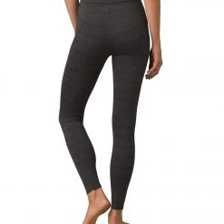 PrAna Transform High Waisted Yoga Leggings Charcoal Stripe 8 PrAna Transform High Waisted Yoga Leggings Charcoal Stripe