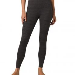 PrAna Transform High Waisted Yoga Leggings Charcoal Stripe 11 PrAna Transform High Waisted Yoga Leggings Charcoal Stripe