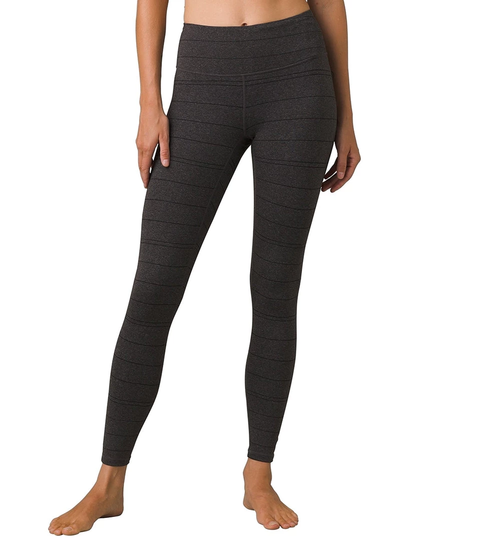 PrAna Transform High Waisted Yoga Leggings Charcoal Stripe 7 PrAna Transform High Waisted Yoga Leggings Charcoal Stripe