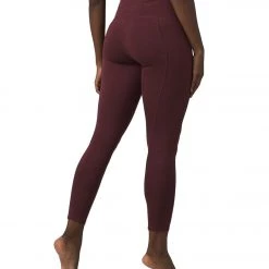 NEW ARRIVALS PrAna Becksa 7/8 Yoga Leggings Maroon Heather