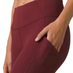 PrAna Electa Yoga Leggings Maroon 12 PrAna Electa Yoga Leggings Maroon