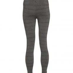 PrAna Transform High Waisted 7/8 Yoga Leggings Charcoal Stripe