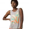 PrAna Chez Yoga Tank Grey Palms CLOTHING