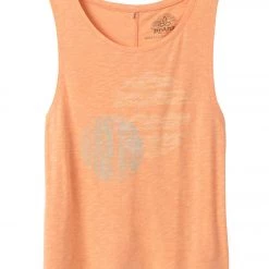PrAna Chez Yoga Tank Cantaloupe Circles