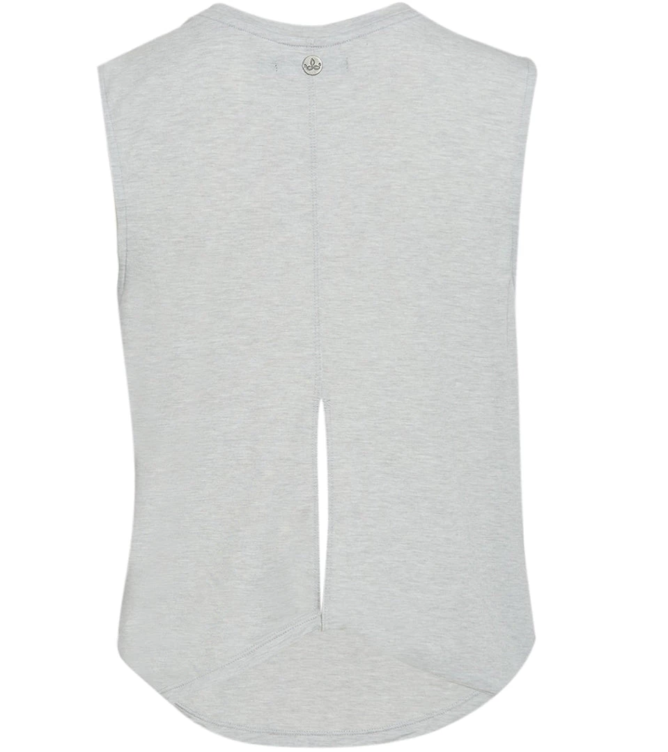 PrAna Rogue Sleeveless Yoga Tank Grey Heather 4 PrAna Rogue Sleeveless Yoga Tank Grey Heather