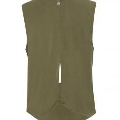 PrAna Rogue Sleeveless Yoga Tank Cargo Green