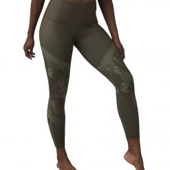 PrAna Kimble Printed 7/8 Yoga Leggings Sage Jungle CLOTHING