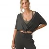 PrAna Narkanda Top Washed Black