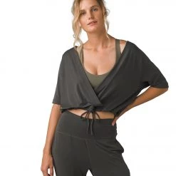 PrAna Narkanda Top Washed Black