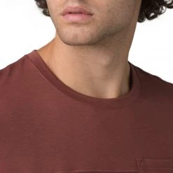 PrAna Men's Milo Short Sleeve Tee Vino CLOTHING