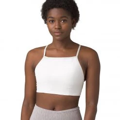 PrAna Epivine Yoga Sports Bra Soft White Heather CLOTHING 11 PrAna Epivine Yoga Sports Bra Soft White Heather CLOTHING
