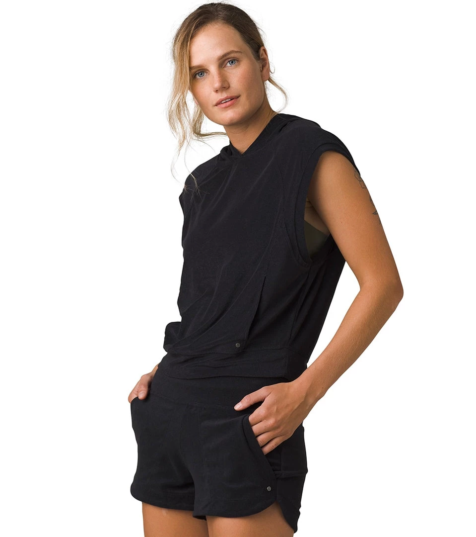 PrAna Anilio Short Sleeve Hoodie Black 3 PrAna Anilio Short Sleeve Hoodie Black