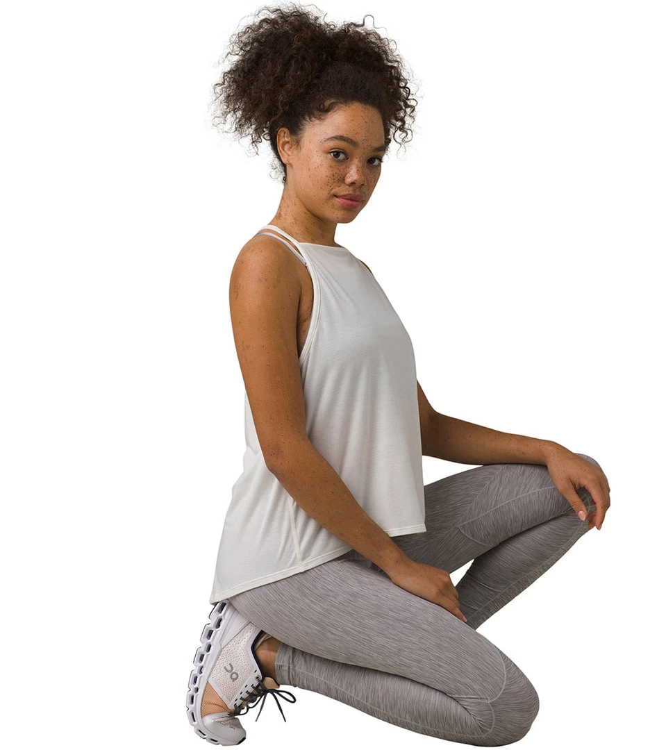 PrAna Epiquator Yoga Tank Soft White CLOTHING 5 PrAna Epiquator Yoga Tank Soft White CLOTHING