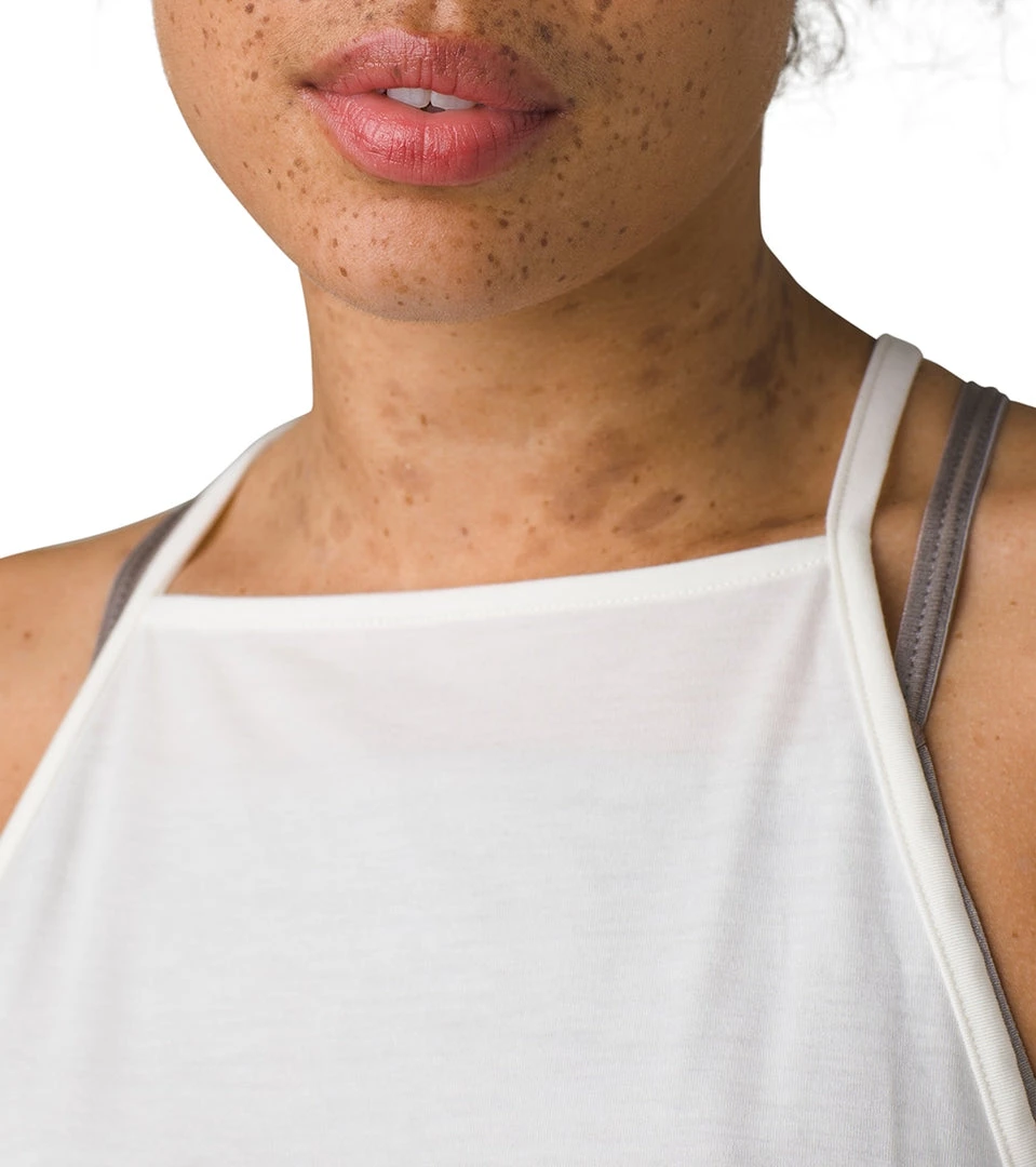 PrAna Epiquator Yoga Tank Soft White CLOTHING 6 PrAna Epiquator Yoga Tank Soft White CLOTHING