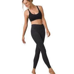 PrAna Ecospave Yoga Leggings Onyx Heather CLOTHING
