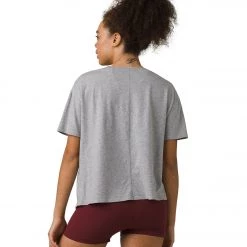 CLOTHING PrAna Organic Graphic Tee Heather Grey Jungle