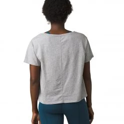 CLOTHING PrAna Organic Graphic Tee Heather Grey More Love