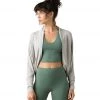 PrAna Foundation Shrug Light Grey Heather CLOTHING