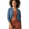 PrAna Foundation Shrug Nickel Heather CLOTHING