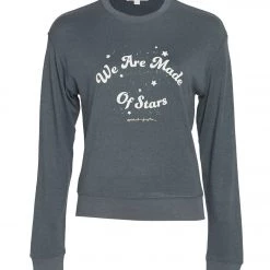 Spiritual Gangster Stars Crew Neck Savasana Pullover Slate CLOTHING