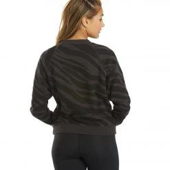 Spiritual Gangster Bridget Raglan Pullover Tonal Zebra Black 11 Spiritual Gangster Bridget Raglan Pullover Tonal Zebra Black