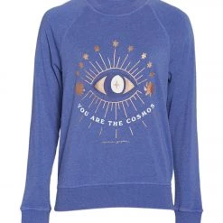 CLOTHING Spiritual Gangster Cosmos Old School Pullover Dazzling Blue