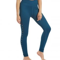 Spiritual Gangster Self Love Yoga Leggings Blue Spruce CLOTHING
