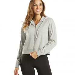 Spiritual Gangster SG Flow Zip Hoodie Heather Gray