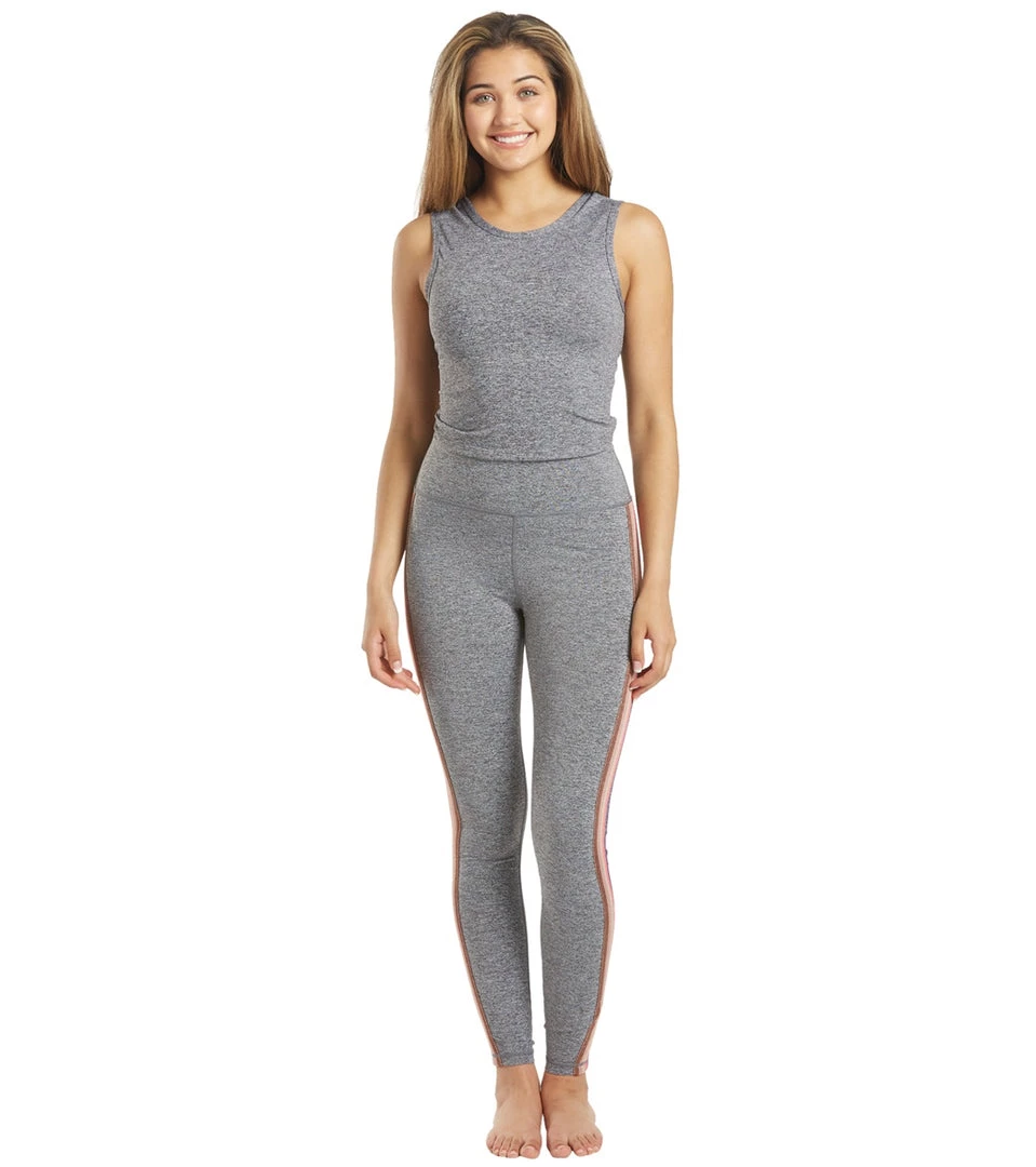 Spiritual Gangster Essential High Waisted Yoga Leggings Heather Gray CLOTHING 6 Spiritual Gangster Essential High Waisted Yoga Leggings Heather Gray CLOTHING