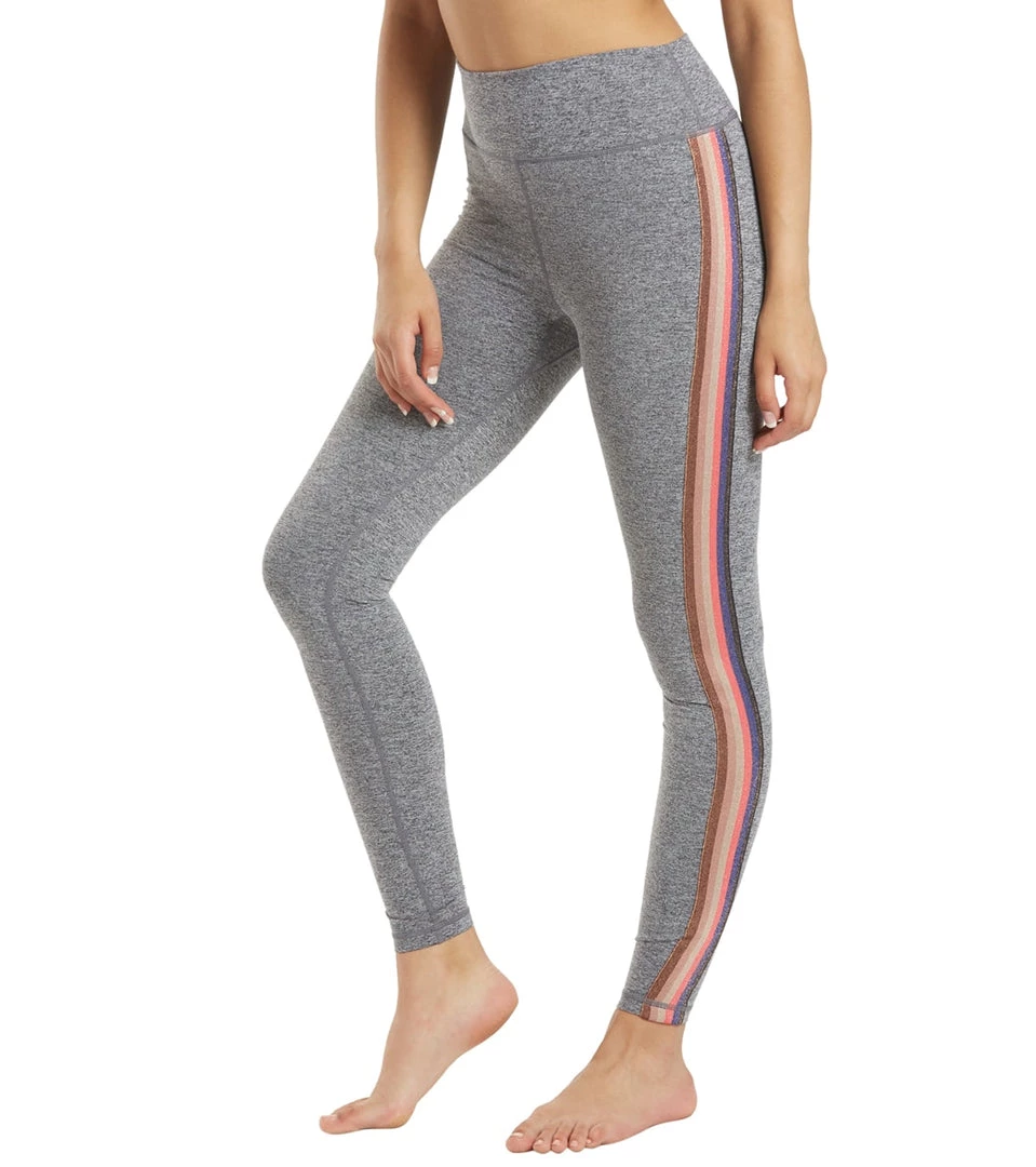 Spiritual Gangster Essential High Waisted Yoga Leggings Heather Gray CLOTHING 7 Spiritual Gangster Essential High Waisted Yoga Leggings Heather Gray CLOTHING
