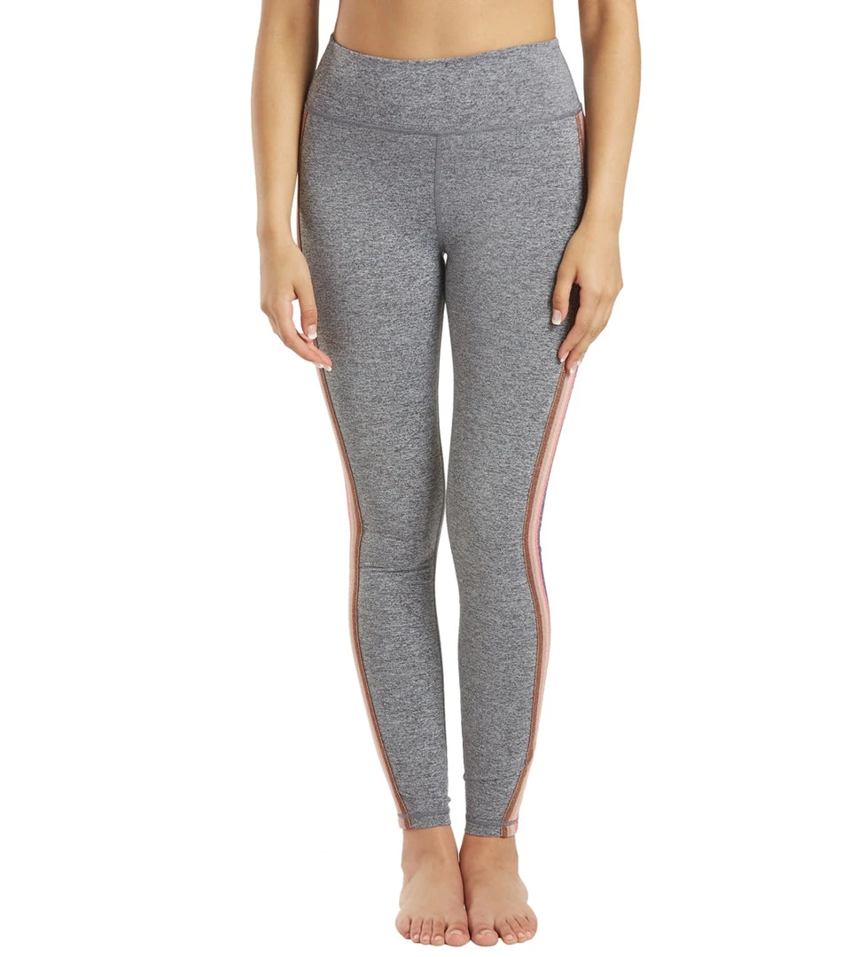 Spiritual Gangster Essential High Waisted Yoga Leggings Heather Gray CLOTHING 9 Spiritual Gangster Essential High Waisted Yoga Leggings Heather Gray CLOTHING