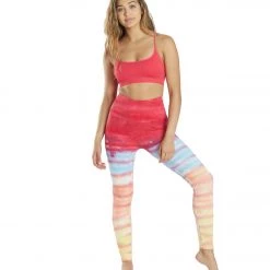 CLOTHING Spiritual Gangster Wide Rib Scoop Bra Candy Apple