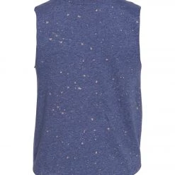 CLOTHING Spiritual Gangster Crop Yoga Tank Classic Navy Shimmer