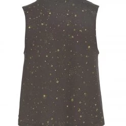 Spiritual Gangster Crop Yoga Tank Vintage Black Shimmer CLOTHING