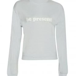 Spiritual Gangster Present Crew Neck Savasana Pullover Winter Blue CLOTHING 7 Spiritual Gangster Present Crew Neck Savasana Pullover Winter Blue CLOTHING