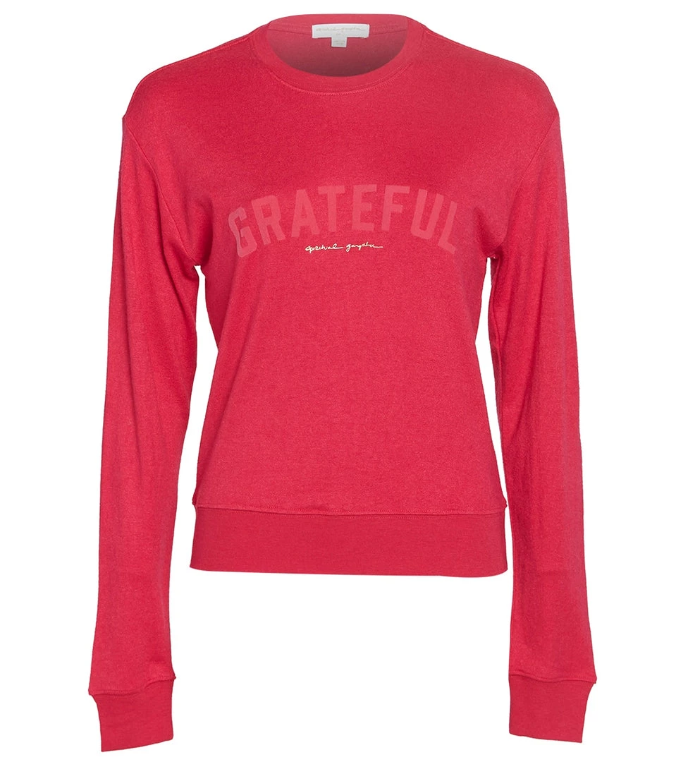 Spiritual Gangster Grateful Crew Neck Savasana Pullover CLOTHING 3 Spiritual Gangster Grateful Crew Neck Savasana Pullover CLOTHING