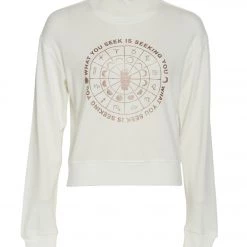 Spiritual Gangster Seeking Crew Neck Savasana Pullover Stone