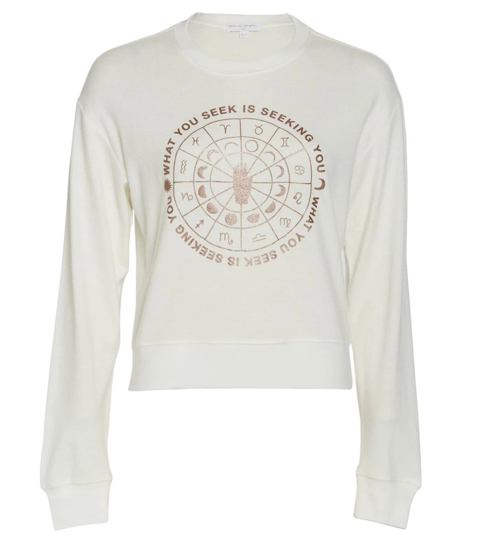 Spiritual Gangster Seeking Crew Neck Savasana Pullover Stone 3 Spiritual Gangster Seeking Crew Neck Savasana Pullover Stone