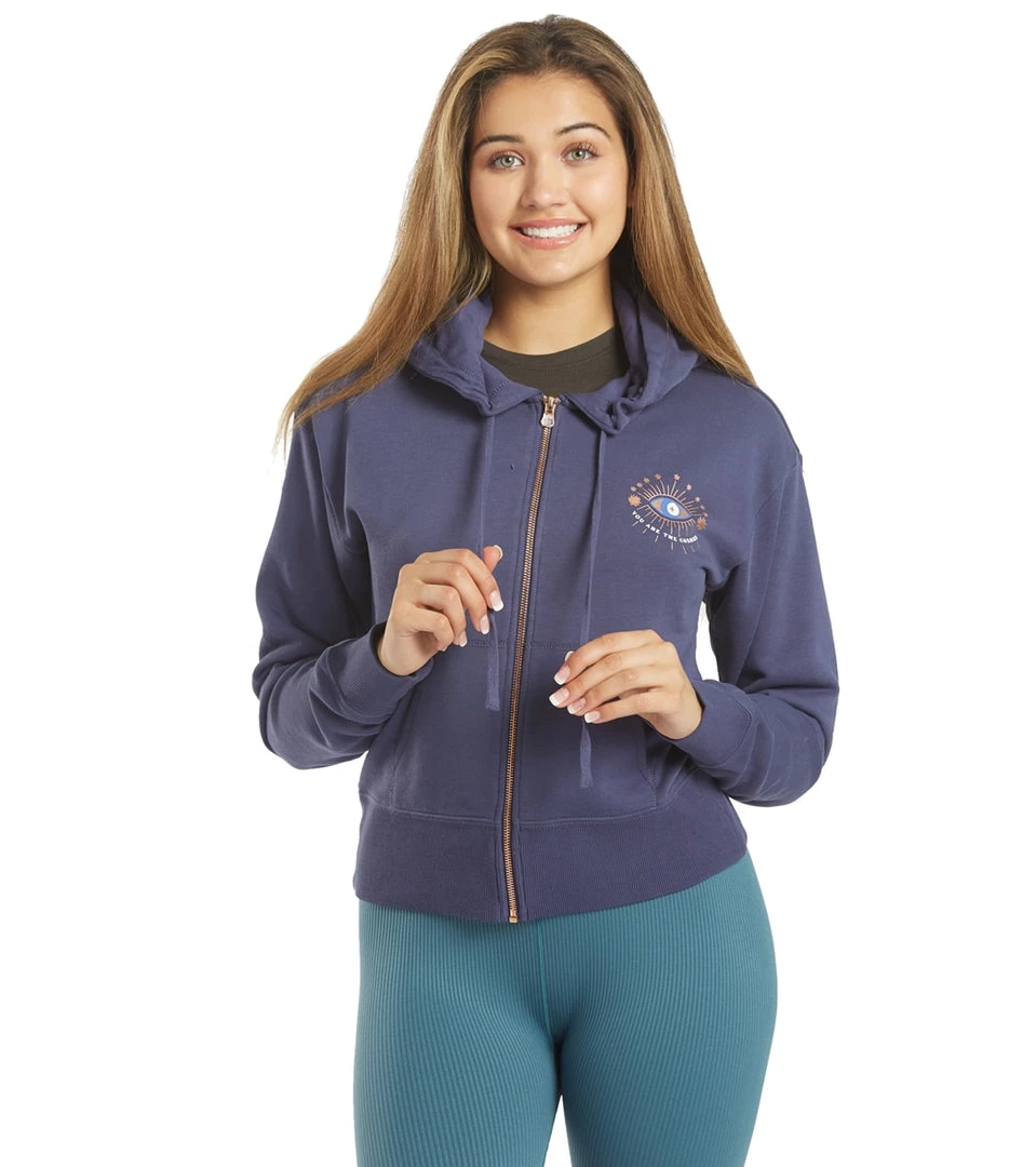 Spiritual Gangster Cosmos Talullah Zip Hoodie CLOTHING 3 Spiritual Gangster Cosmos Talullah Zip Hoodie CLOTHING